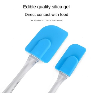 <b>Silicone</b> Half Spatula for Baking & Pastry Cream Blender Food Safe Non-Toxic for Cake Decorating and Other Baking <b>Tools</b> - Product Image 5