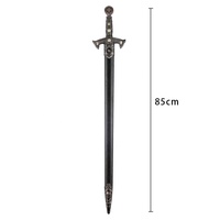 85cm Argent Antique Arme Médiévale Croisé Chevaliers Templiers Épée Réplique