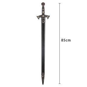85cm Argent Antique Arme Médiévale Croisé Chevaliers Templiers Épée Réplique - Product Image 2