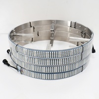 Bande lumineuse ambiante RGBW à 4 rangées pour camion, véhicule tout-terrain, SUV, kit d'éclairage de jante à quatre rangées monté sur voiture