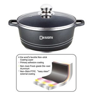 Bộ nồi chảo đa năng 6 món đúc nhôm đáy kép chống dính, gồm nồi súp - Product Image 3