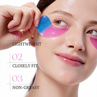 Hydrogel oogpatches tweekleurig dubbel geëmbossed kristal oogmasker natriumhyaluronaat voedend verkoelend voor alle huidtypen OEM ODM
