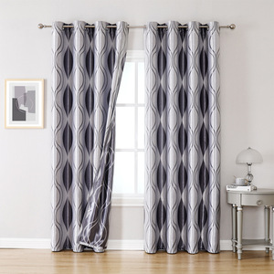 Jacquard Nổi Phòng Khách Kiểm Soát Nhiệt Độ Kéo Xếp Li Băng Xám Polyester Bông Cửa Sổ Phẳng Khách Sạn Văn Phòng Bệnh Viện Dây Thừng - Product Image 3