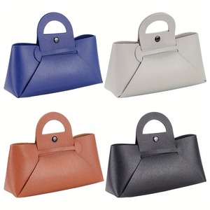 Màu sắc hỗn hợp PU da Kính mát Pouch trường hợp du lịch lưu trữ Bag đối với kính của phụ nữ túi xách quà Tặng kính mắt Organizer - Product Image 1