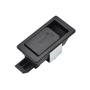 Nhựa Keyless Bộ gõ đóng Bảng điều khiển nội tuyến Chốt khóa cổ phiếu hiện đại bản lề nhỏ xk111w tủ điện công nghiệp màu đen - Product Image 4