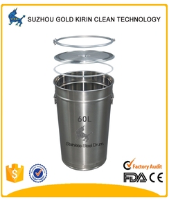 Récipient <span class=keywords><strong>alimentaire</strong></span> en forme de seau de <span class=keywords><strong>60</strong></span> <span class=keywords><strong>litres</strong></span>, seau scellé circulaire en acier inoxydable de qualité <span class=keywords><strong>alimentaire</strong></span> avec couvercle - Product Image 2