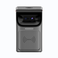 Lecteur de cartes RFID UHF H1 avec poignée, matériau ABS, distance de lecture jusqu'à 8 cm, compatible WIFI, USB, protocole ISO 18000-6C, noir
