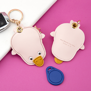 Llaveros de Cuero PU con Diseño de Animales, Funda Protectora para AirTag, Estuche para Rastreador GPS, Anillo Metálico para Llaves, Monedero - Product Image 5