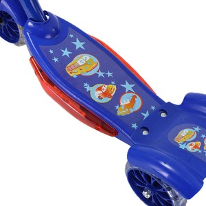 Trottinette pliable pour enfants 3 roues avec panier bleu, âge 2-4 ans, matériau métallique - Product Image 2