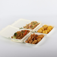Boîte à lunch et bol à emporter en papier kraft jetables, écologiques et recyclables, avec pelliculage mat pour l'emballage de sushis, chips, riz et autres aliments