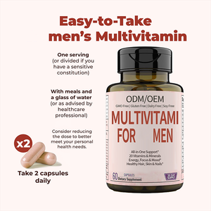 OEM/ODM Label pribadi kapsul Multivitamin pria <span class=keywords><strong>Vitamin</strong></span> <span class=keywords><strong>B12</strong></span> seng Label pribadi Multivitamin untuk pria - Product Image 2