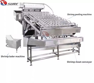 Máquina de eliminación de cáscara de camarón Máquina de pelado y descascarado de gambas Máquina de limpieza separadora de carne de pescado - Product Image 2
