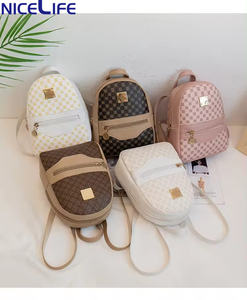Tas Ransel Wanita Bestella Brand Custom, Tas Selempang Elegan Bahan PU, Tas Harian Kecil Bermotif, Tas Laptop Wanita - Product Image 2
