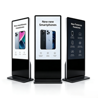 Écran publicitaire vertical intérieur sans écran tactile, système Android, tailles optionnelles 43, 50, 55, 65 pouces, pour salle d'exposition, restaurant, lecture multimédia