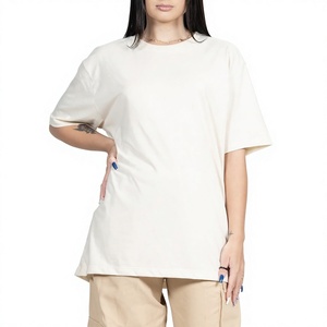 เสื้อยืดผ้าฝ้าย 100% ทรงหลวม สไตล์ลำลอง แฟชั่นโอเวอร์ไซส์ พรีเมียม เสื้อยืดโอเวอร์ไซส์ผู้หญิง ทรงเบสิค สวมใส่สบาย เสื้อยืดลำลอง - Product Image 1