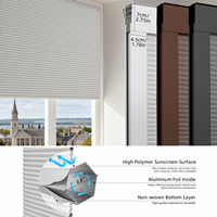 Persianas Inteligentes Motorizadas ZSTARR para Claraboyas, Tipo Panal, Compatibles con WiFi, Alexa y Google, Alimentadas por Panel Solar, para Ventanas Inclinadas