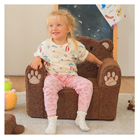 Mobilier moderne personnalisé pour enfants Peluche mignonne en forme d'ours de bébé Animal Coussin de canapé Chaise pour chambre à coucher Salon pour enfants