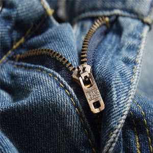 Estilo Ropa para hombre <span class=keywords><strong>2022</strong></span> Verano Simple Azul Rasgado Lavado Suelto Recto Hombres Pantalones vaqueros holgados, pantalones vaqueros para hombres - Product Image 6