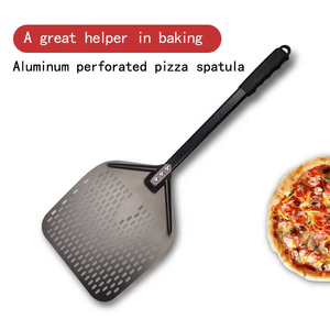 Pala para pizza redonda de aluminio anodizado de 16 pulgadas con mango de aleación de aluminio totalmente metálico - Product Image 4
