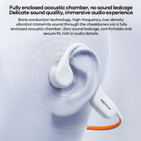 Écouteurs à conduction osseuse REMAX RB-S21, étanches IPX8, pour la natation, légers (28g), sans fil, Bluetooth 6.0, casque sportif