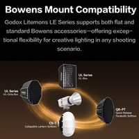 Nouvelle lampe LED COB bicolore Godox LITEMONS LE200Bi 220W pour la photographie, la vidéo, le streaming en direct et le cinéma, avec construction métallique