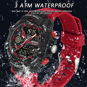 Montre-bracelet numérique pour homme SANDA 6226 Cool avec cadran 3D, multifonctionnelle, étanche, pour les sports de plein air, pour adolescents - Product Image 6
