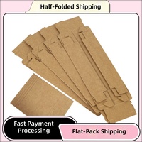 Boîte d'emballage personnalisée pour marque-pages, boîte tiroir en PVC et kraft, boîte cadeau carrée, estampage à chaud, logo personnalisé, vente en gros, usine source