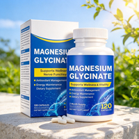 Complément de bisglycinate de magnésium en capsules nutritionnelles végétaliennes pour améliorer le sommeil, renforcer l'immunité, favoriser la santé osseuse et fournir de l'énergie