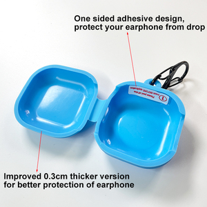 Estuche protector de silicona suave para auriculares para Samsung Galaxy <span class=keywords><strong>Buds</strong></span> <span class=keywords><strong>Live</strong></span> Estuche portátil fácil de llevar con llavero - Product Image 3