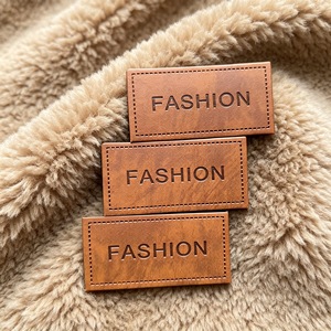 Custom Embossed Leather <b>Label</b> Rectangular Emboss Luxury Textured Tag for Hat Bag Cloth Personalized Branding <b>Gift</b> Packaging - Product Image 6