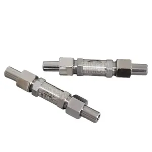 stainless steel 304/316L external thread union check valve high pressure welding straight through internal thread check valve