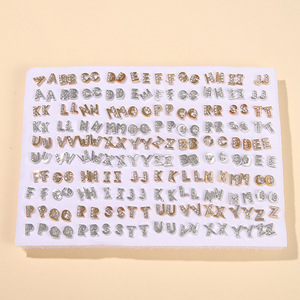 Geometric <b>Stud</b> <b>Earrings</b> 100 Pair Mixed Gold Black <b>Silver</b> Hollow Plastic <b>Earring</b> Set For Gift Wholesale - Product Image 4