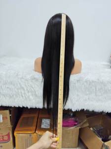 Promotion 78$ Letsfly Hair 10A Indian Human Hair Transparent Swiss Lace 13x4 Lace <b>Front</b> <b>Wigs</b> 26inches 180% Density Natural Hair - Product Image 4