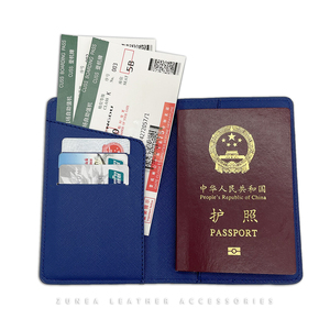 Customized Logo Personalized Initials Monogram Blank Business Pasaporte Travel PU Vegan Saffiano <strong>Leather</strong> <strong>Passport</strong> Holder <strong>Cover</strong> - Product Image 3