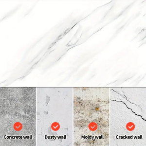 Autocollants Muraux et de <span class=keywords><strong>Sol</strong></span> Effet Marbre Ultra Épais, Décoration Murale Amovible Adhésive, Panneau Mural en <span class=keywords><strong>Vinyle</strong></span> Durable pour Revêtement de <span class=keywords><strong>Sol</strong></span> et Décoration, Rénovation Maison - Product Image 6