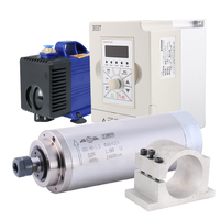 Kit moteur de broche refroidi par eau pour routeur CNC ER11 1,5 kW, haute précision, diamètre 80 mm, 24 000 tr/min