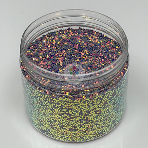 Thủ công Chunky Pet & PBT nhựa & tùy chỉnh Vàng bờ biển CR Shaped Sequins cho thực hiện trang trí nội thất - Product Image 3