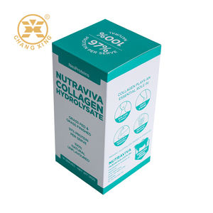 Caja de Papel Personalizada con Logotipo UV, Plegable, con Extremo Encajado, Cartón Blanco de 350g, Embalaje Mate para Medicamentos, Pastillas Vacías, MOQ Bajo - Product Image 4