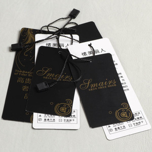 Étiquette volante en papier noir de haute qualité, style élégant, personnalisée, <span class=keywords><strong>pour</strong></span> jeans <span class=keywords><strong>pour</strong></span> hommes, fabrication chinoise, en promotion - Product Image 3