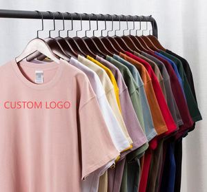 T-shirt en coton épais 100 % coton, manches courtes, couleur unie, coupe oversize unisexe, 280 grammes, marque privée, vente en gros - Product Image 1