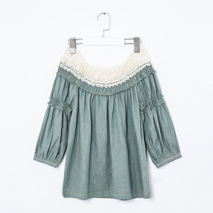 Modern Girls Tops Cold Shoulder Hollow Lace Girls Party Wear Tops Aliexpress China - Product Image 4