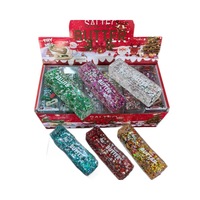 Jouet anti-stress en plastique transparent scintillant en forme de bâton de beurre de Noël, en forme de fromage, pour fêtes d'intérieur