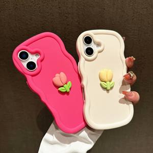 Fundas de teléfono 3D DIY Love Heart Wave para iPhone 15 Pro Max, funda para iPhone 17 16 13 14 11 12 Xs X XR 7 8 Plus SE <span class=keywords><strong>2020</strong></span> 2022, funda blanda - Product Image 2
