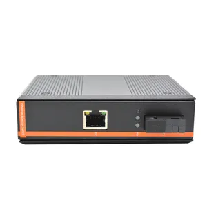 Industrial Gigabit Fiber Converter 1*SFP+ 1*RJ45 Ethernet Media Converter 5.6G/16K Gigabit Industrial Transceiver