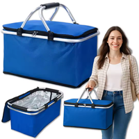 Paniers de rangement pliables en PVC imperméable avec tissu en nylon, capacité 20-35L, design moderne, pour voyage