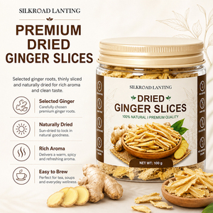Tranches de gingembre naturelles séchées au soleil pour une saveur authentique et une préparation facile, couleur dorée - Product Image 3