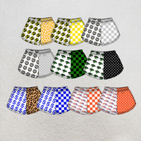Shorts décontractés pour enfants à taille élastique, imprimé logo d'équipe universitaire, motif léopard, à carreaux et à pois, en prévente