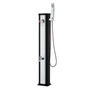 Colonne de <span class=keywords><strong>douche</strong></span> <span class=keywords><strong>solaire</strong></span> en acier inoxydable 20L pour jardin extérieur, support étanche à la pluie pour piscine et patio - Product Image 2