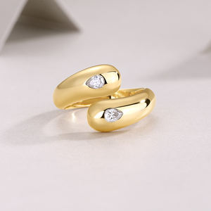 Новинка <span class=keywords><strong>2026</strong></span>: Оригинальные ювелирные изделия по цене производителя – женские кольца из серебра 925 пробы с муассанитом, позолоченные, регулируемые. - Product Image 6