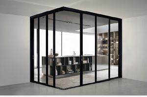 Puerta Corredera de Vidrio para Patio con Marco de Aluminio, Silenciosa, Puertas Exteriores de Vidrio, Impermeables, Servicio OEM, Puerta Corredera Grande - Product Image 6